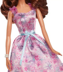 BARBIE SIGNATURE BIRTHDAY WISHES 2024 BROWN HAIR WITH PURPLE FLORAL DRESS COLLECTOR DOLL