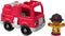 FISHER PRICE LITTLE PEOPLE RED FIRETRUCK WITH FIGURE