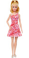 BARBIE FASHIONISTAS GIRL DOLL 205 WITH BLONDE HAIR AND PINK FLOWER DRESS