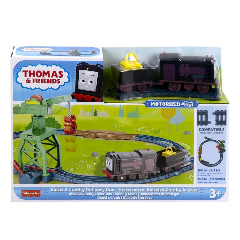 FISHER PRICE HHW06 THOMAS AND FRIENDS MOTORIZED DIESEL AND CRANKY DELIVERY DUO