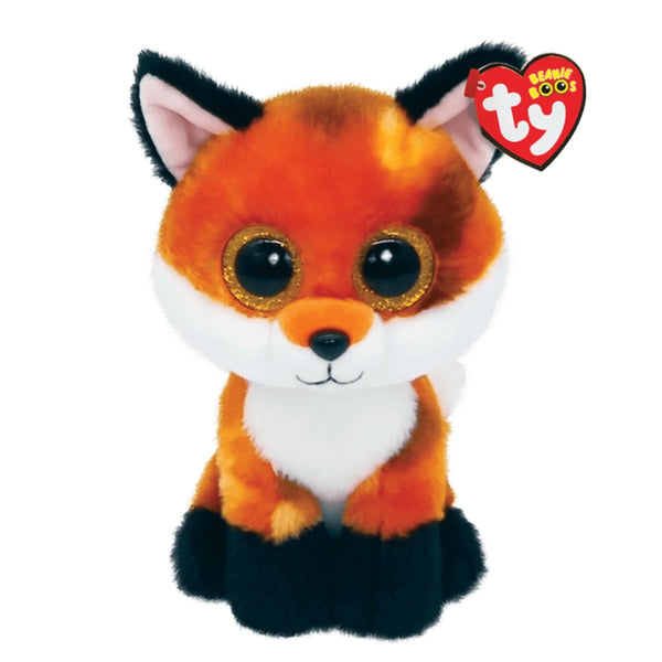 TY BEANIE BOOS MEADOW ORANGE FOX MEDIUM PLUSH