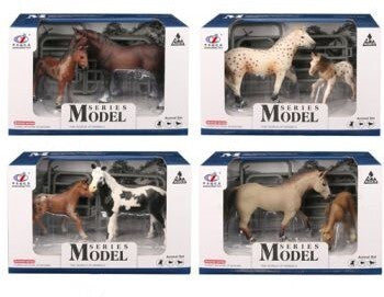 MODEL SERIES 154534 FARM ANIMALS HORSE AND FOAL SET QUARTER HORSE STALLION