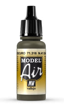 VALLEJO 71.316 DARK OLIVE DRAB MODEL AIR ACRYLIC PAINT 17ML