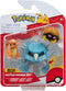 POKEMON 3 FIGURE PACK  WITH CHARMANDER METANG AND KABUTO