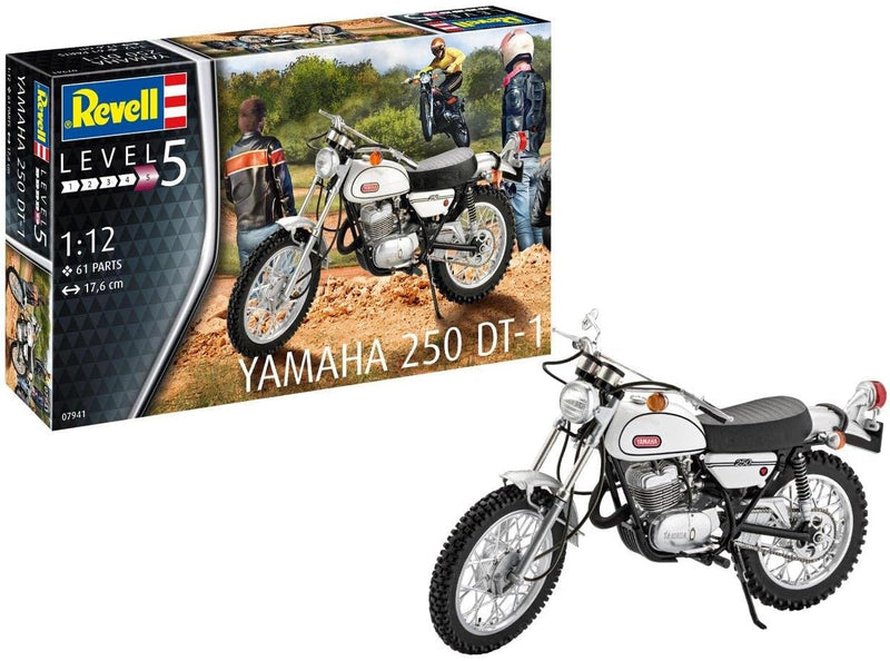 REVELL 7941 YAMAHA 250 DT-1 MOTORBIKE 1/12 SCALE PLASTIC MODEL KIT