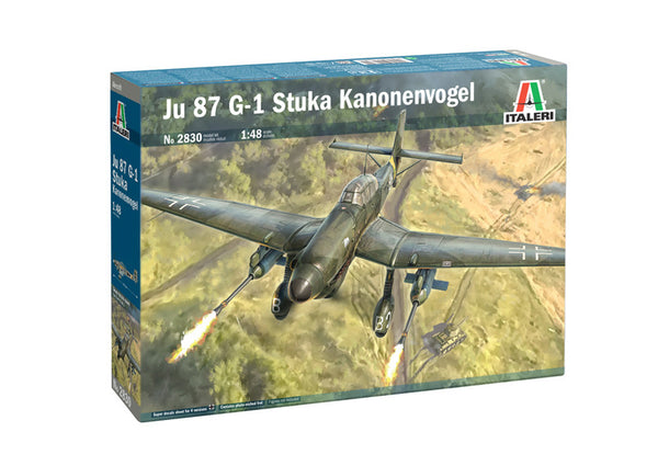 ITALERI 2830 JU 87 G-1 STUKA KANONENVOGEL 1/48 SCALE PLASTIC AIRCRAFT MODEL KIT