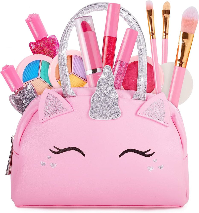 COTTON CANDY MAGICAL UNICORN BLING MAKEUP SET WITH PINK CASE