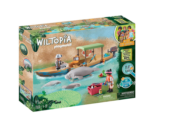 PLAYMOBIL 71010  WILTOPIA BOAT TRIP TO THE MANATEES 71PC PLAYSET