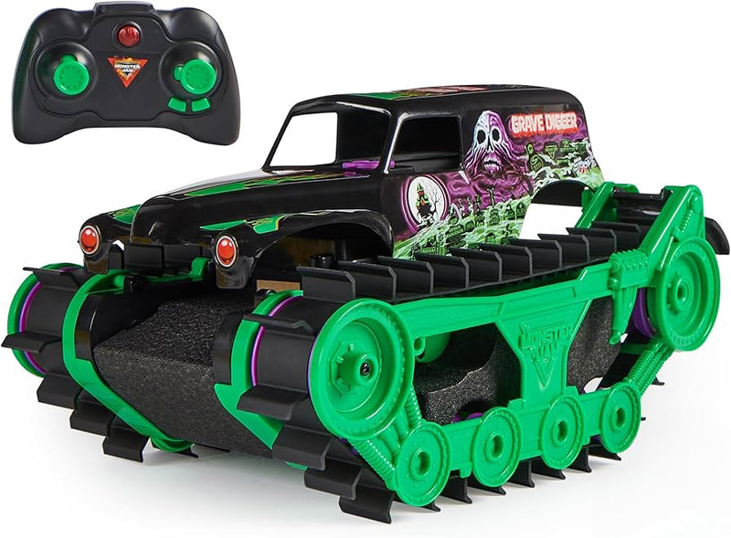 SPIN MASTER MONSTER JAM 1/15 SCALE REMOTE CONTROL GRAVE DIGGER TRAX