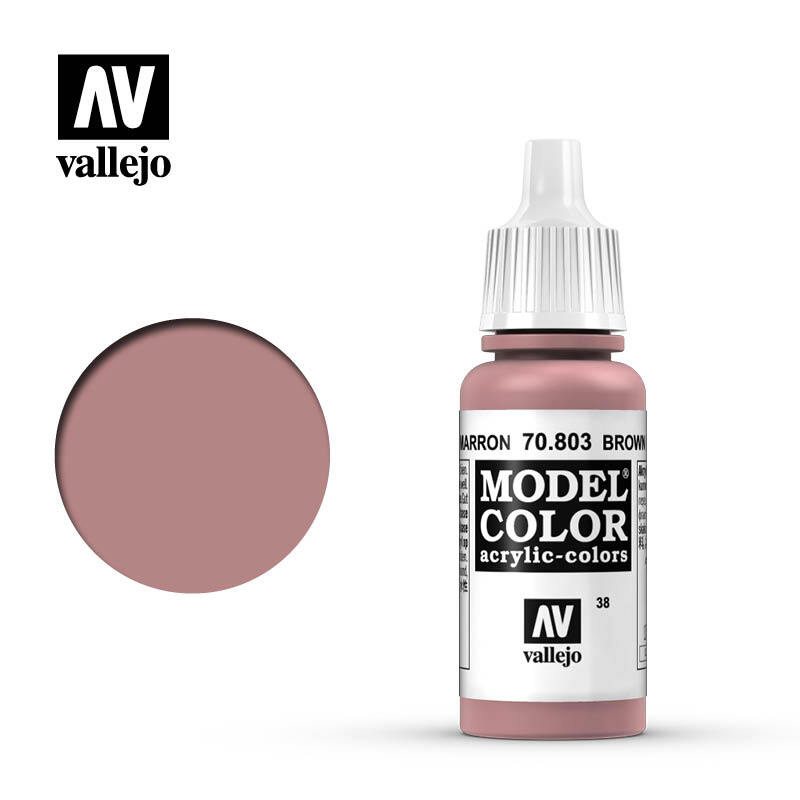 VALLEJO 70.803 MODEL COLOR 38 BROWN ROSE ACRYLIC PAINT 17ML