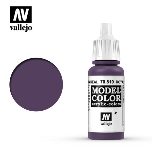 VALLEJO 70.810 MODEL COLOR 45 ROYAL PURPLE ACRYLIC PAINT 17ML