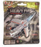 JIN DE LE HEAVY FIRE DIECAST SILVER TORNADO MILITARY PLANES