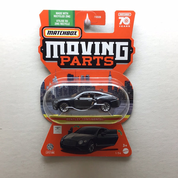 MATCHBOX MOVING PARTS BENTLEY CONTINENTAL DIECAST CAR 1/54