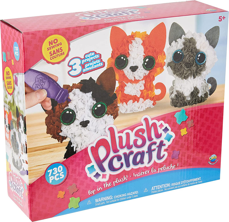 ORB FACTORY PLUSH CRAFT FABRIC FUN 3D MINI - KITTEN CLUB 730PC