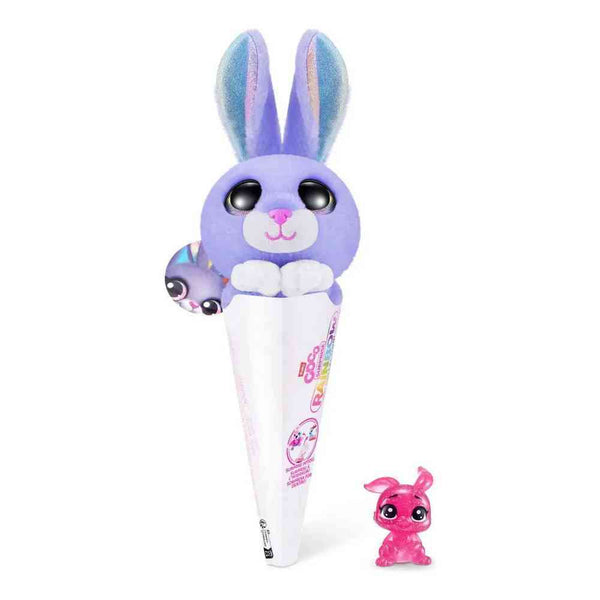 ZURU COCO SURPRISE RAINBOW COLLECTION FLASHY THE PURPLE BUNNY PLUSH