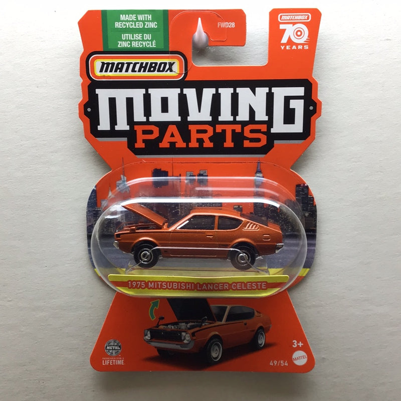 MATCHBOX MOVING PARTS 1975 MITSUBISHI LANCER CELESTE DIECAST CAR 49/54