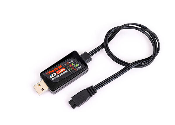 TRAXXAS 9767 CHARGER USB 2 CELL LIPO BALANCE CHARGER 7.4V WITH ID CONNECTOR ONLY FOR TRX-4M