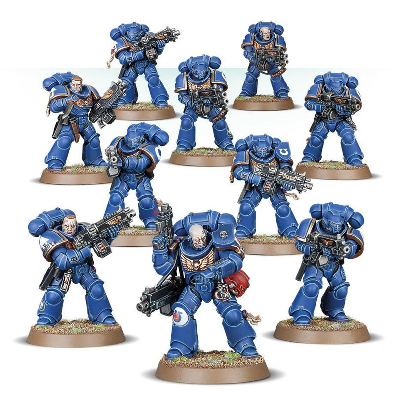 WARHAMMER 40000 48-36 SPACE MARINES ASSAULT INTERCESSORS INCLUDES 10 MINIATURES