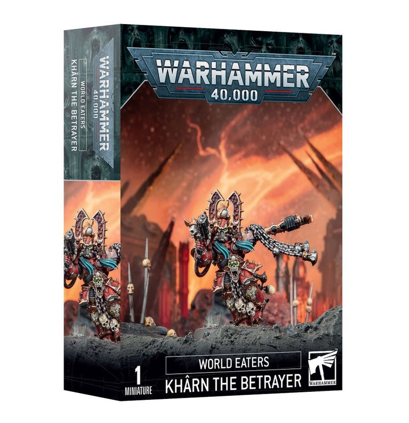 WARHAMMER 40000 43-25 WORLD EATERS KHARN THE BETRAYER INCLUDES 1 MINIATURES