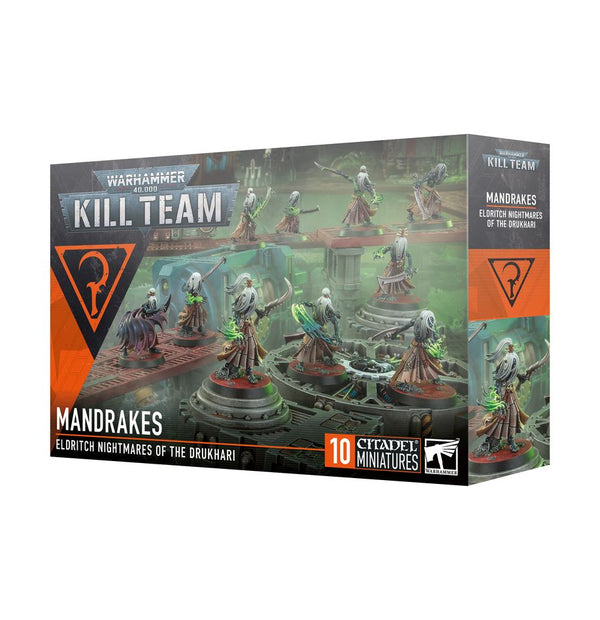 WARHAMMER 40000 103-42 KILL TEAM MANDAKES ELDRITCH NIGHTMARE OF THE DRUKHARI INCLUDES 10 MINIATURES