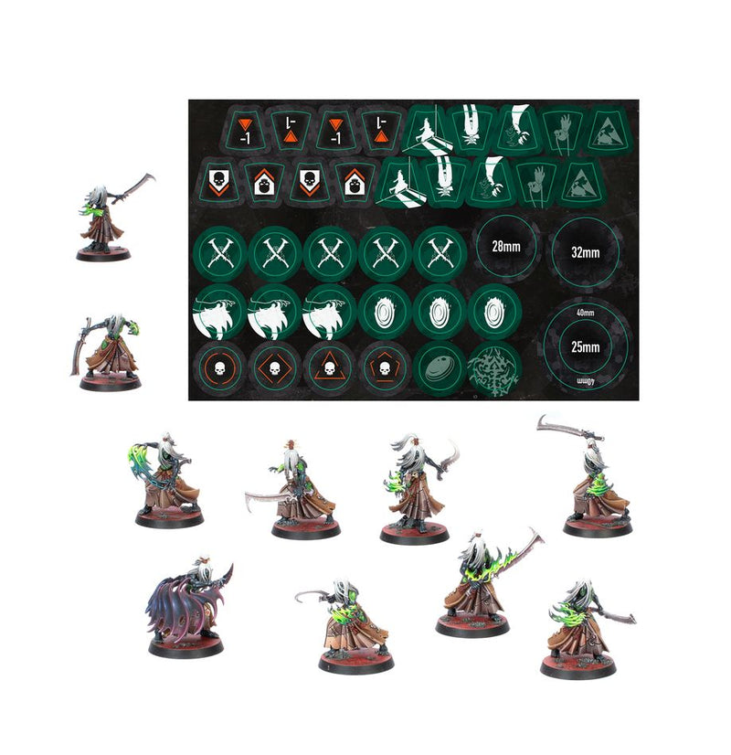 WARHAMMER 40000 103-42 KILL TEAM MANDAKES ELDRITCH NIGHTMARE OF THE DRUKHARI INCLUDES 10 MINIATURES