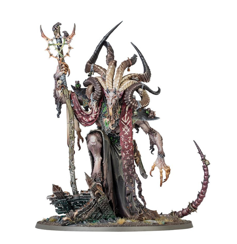 WARHAMMER AGE OF SIGMAR 90-20 SKAVEN VIZZIK SKOUR PROPHET OF THE HORNED RAT INCLUDES 1 MINIATURE