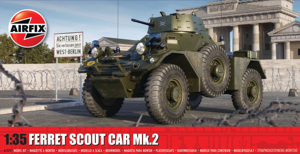 AIRFIX A1379 FERRET SCOUT CAR MK.2 1/35 ARMOURED VEHICLE  SCALE PLASTIC MODEL