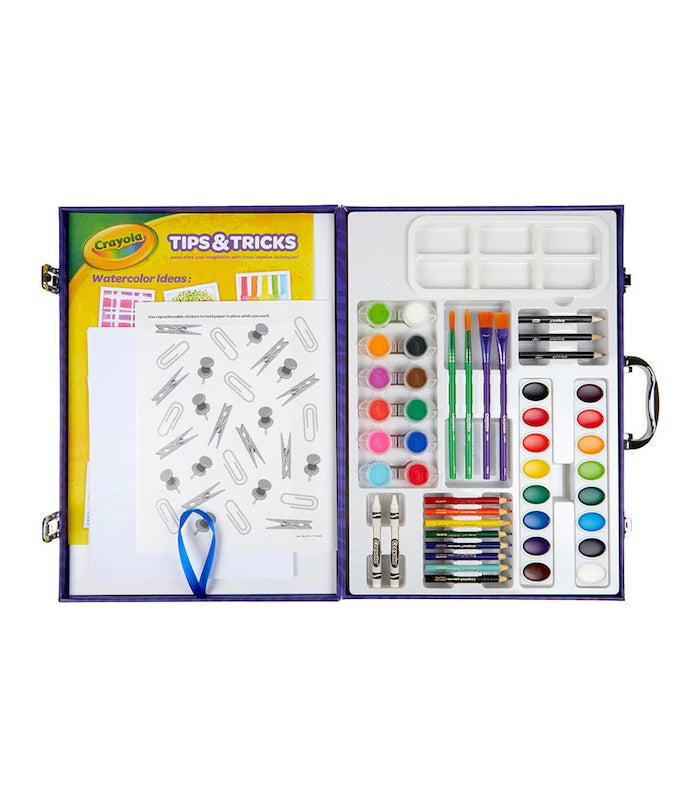 CRAYOLA PAINT AND CREATE EASEL CASE WITH BUILT IN EASEL