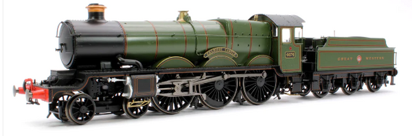 HORNBY R30272 THE 'BIG FOUR' COLLECTION GWR CASTLE GLASS 4-6-0 'CALDICOT CASTLE' NO 4074 LIMITED EDITION 21 PIN CONNECTION DCC READY MINIMUM RADIUS 438MM
