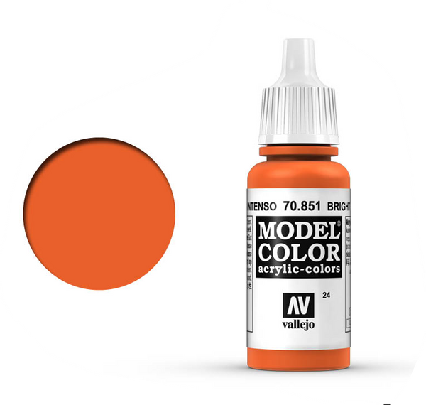 VALLEJO 70.851 MODEL COLOR 024 BRIGHT ORANGE 17ml