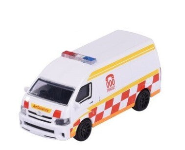 MAJORETTE AUSTRALIAN EDITION 000 EMERGENCY TOYOTA HIACE AMBULANCE