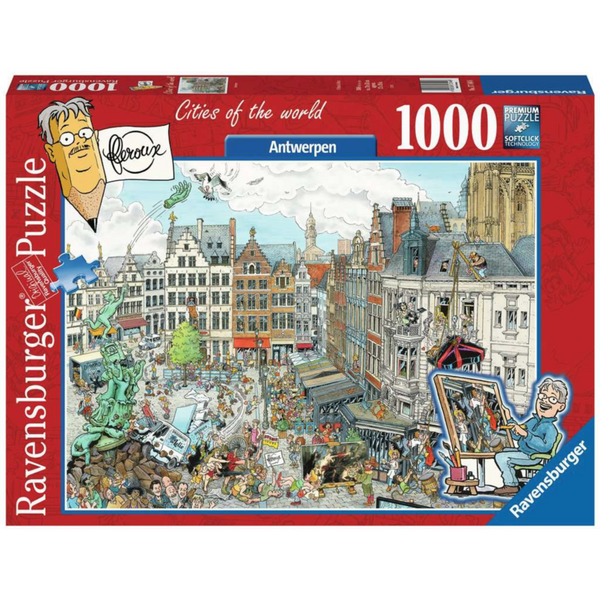 RAVENSBURGER 171446 FLEROUX CITIES OF THE WORLD - ANTWERPEN 1000PC JIGSAW PUZZLE