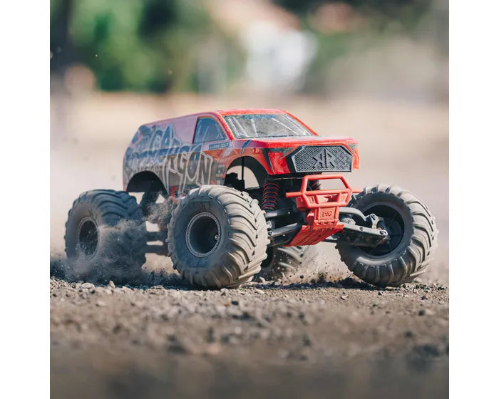 ARRMA GORGON 2WD MONSTER TRUCK READY TO RUN RED INCLUDES BATTERY AND CHARGER