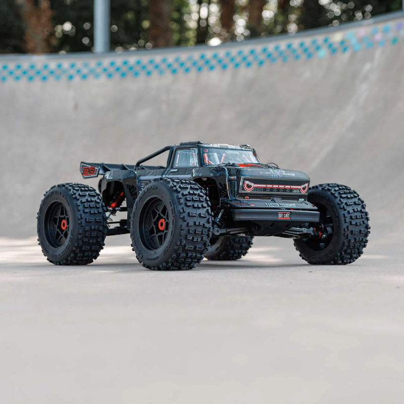 ARRMA OUTCAST EXB 8S 1/5 STUNT MONSTER TRUCK READY TO RUN BLACK REQUIRES BATTERY AND CHARGER