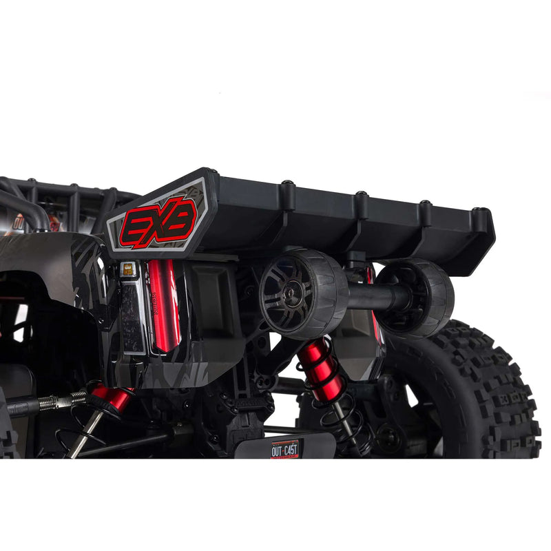 ARRMA OUTCAST EXB 8S 1/5 STUNT MONSTER TRUCK READY TO RUN BLACK REQUIRES BATTERY AND CHARGER