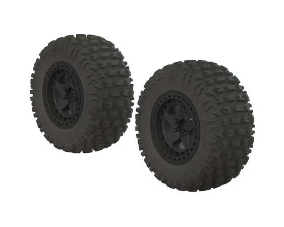 ARRMA ARAC9630 DBOOTS FORTRESS SC TYRE SET GLUED BLACK 2 PIECES