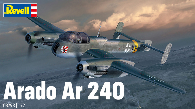 REVELL 03798 ARADO AR 240 1/72 SCALE PLASTIC MODEL KIT