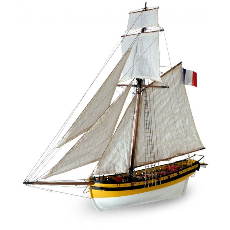 ARTESANIA 22401 1/50 LE RENARD FRENCH CUTTER WOODEN SHIP MODEL KIT