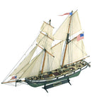 ARTESANIA 22416 HARVEY AMERICAN SCHOONER WITH BONUS STAND 1:60 SCALE WOODEN BOAT KIT