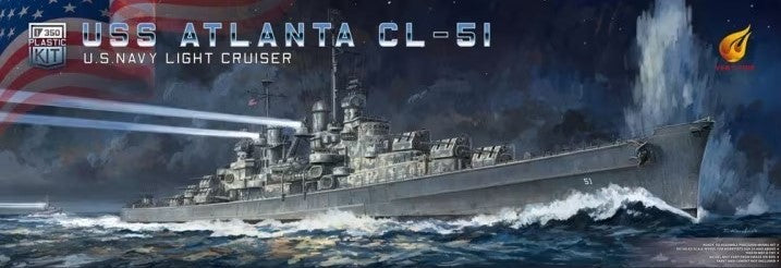 VERY FIRE 350922DX USS ATLANTA CL-51 US NAVY LIGHT CRUISER DELUXE KIT 1/350 SCALE PLASTIC MODEL KIT