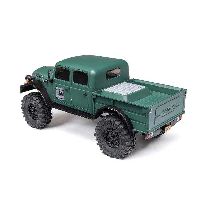 AXIAL SCX24 40S 4 DOOR DODGE POWER WAGON ROCK CRAWLER READY TO RUN GREEN