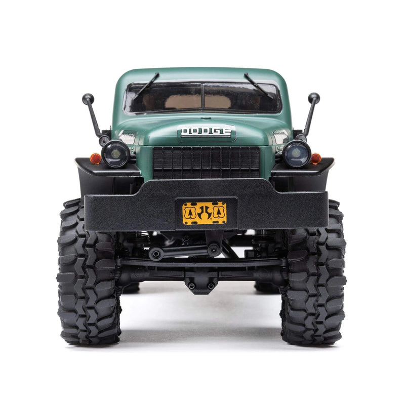 AXIAL SCX24 40S 4 DOOR DODGE POWER WAGON ROCK CRAWLER READY TO RUN GREEN