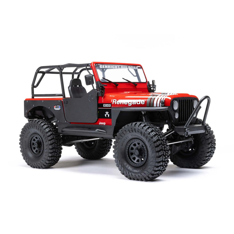 AXIAL SCX10 III JEEP CJ-7 4WD ROCK CRAWLER READY TO RUN RED