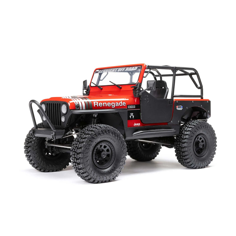 AXIAL SCX10 III JEEP CJ-7 4WD ROCK CRAWLER READY TO RUN RED