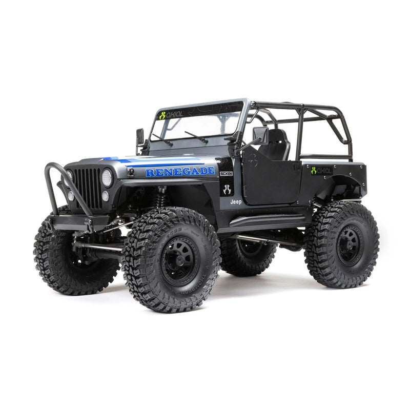 AXIAL SCX10 III JEEP CJ-7 4WD ROCK CRAWLER READY TO RUN GREY AND BLUE