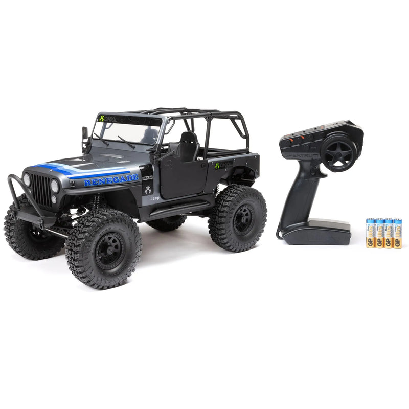 AXIAL SCX10 III JEEP CJ-7 4WD ROCK CRAWLER READY TO RUN GREY AND BLUE