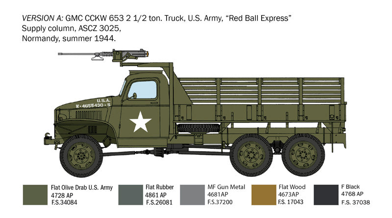 ITALERI 6271 GMC 2.1/2 TON 6X6 TRUCK DDAY ANNIVERSARY 1/35 SCALE PLASTIC MODEL KIT