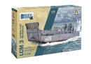 ITALERI 6755 LCM 3 LANDING CRAFT DDAY ANNIVERSARY WITH THREE FIGURES 1/35 SCALE PLASTIC MODEL KIT