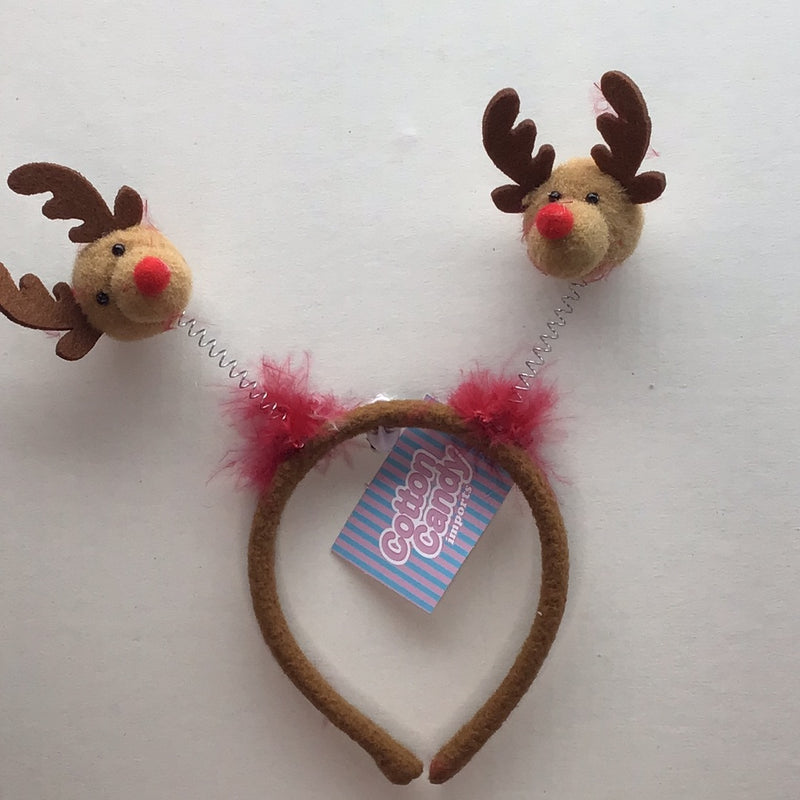 COTTON CANDY KIDS XMAS HEADBAND REINDEER