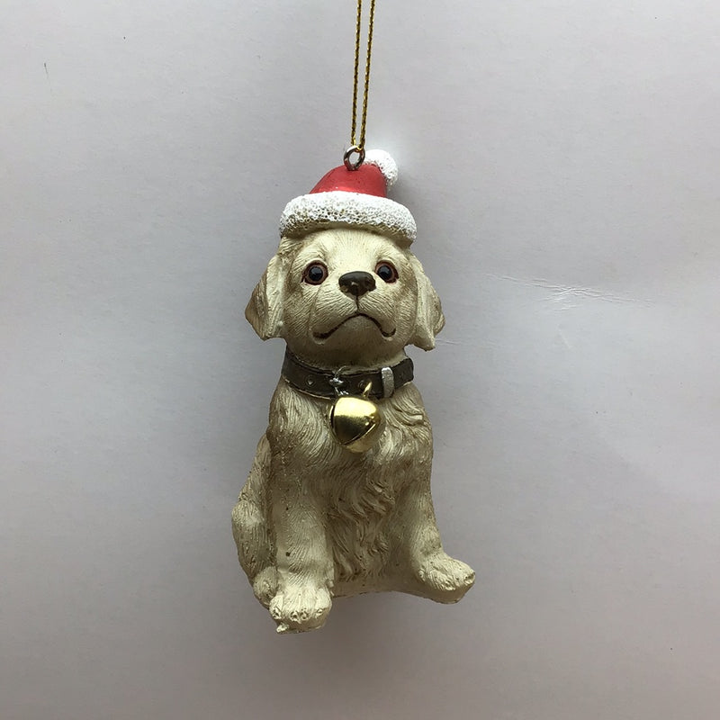 CHLOES GARDEN CHRISTMAS HANGING DECORATION LABRADOR PUPPY